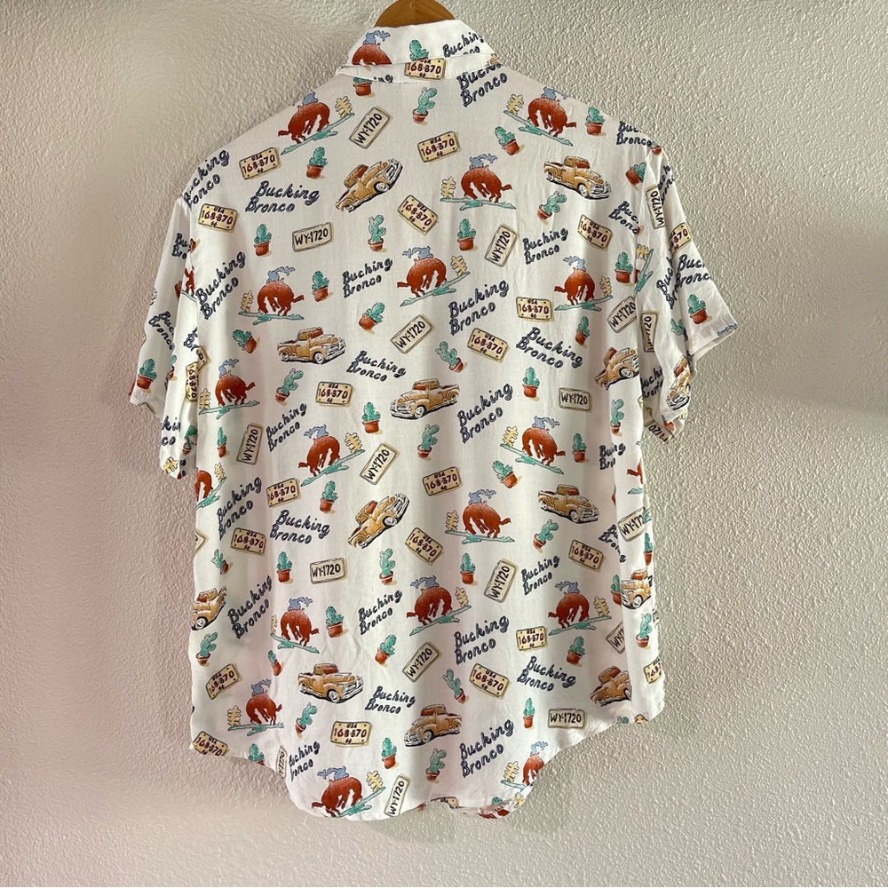 Vintage Rodeo Cowboy Print Shirt - Picture 4 of 5